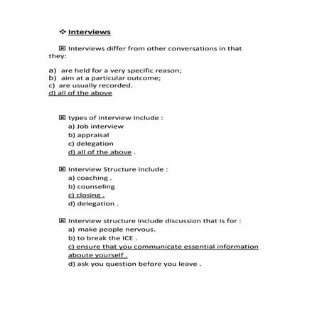 Mcq questions for communication skills course