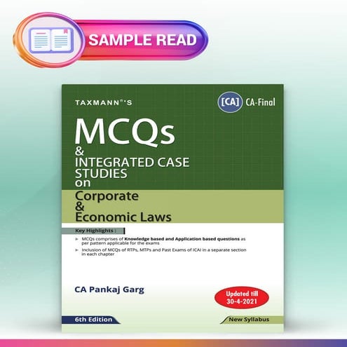 Taxmann's MCQs and Integrated Case Studies on Corporate & Economic Laws