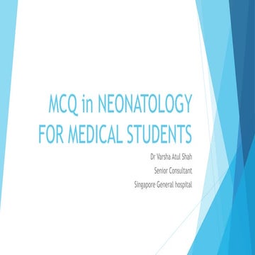 Mcq in neonatology for medical students