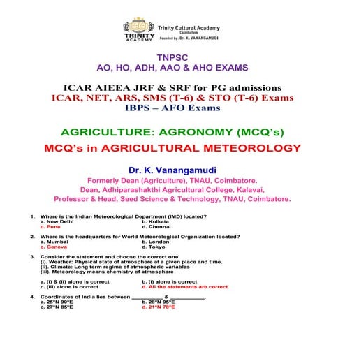 MCQ’s in AGRICULTURAL METEOROLOGY.pdf