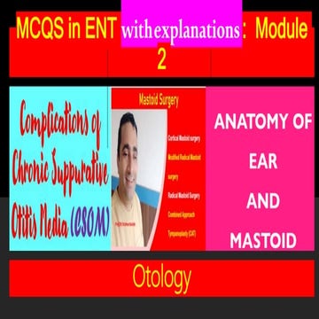Multiple choice Questions in Otorhinolaryngology  with explanations module 2 otology
