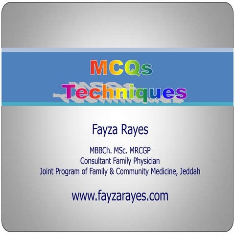 MCQs Techniques