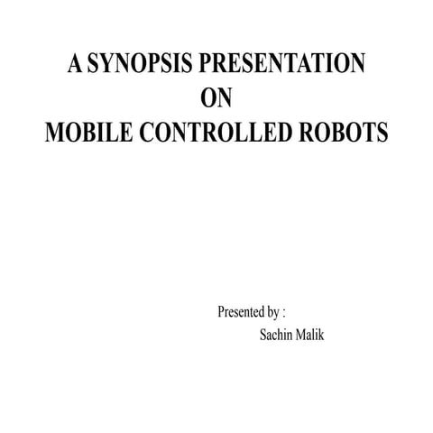 Mobile control robot