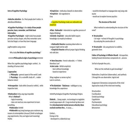 Comprehensive Introduction to Cognitive Psychology and Visual ...