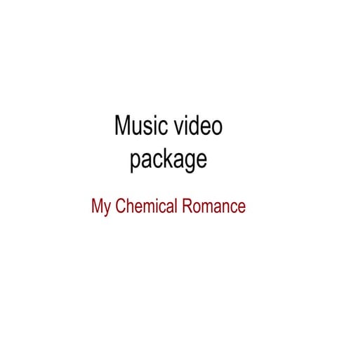 A2 Media - Package analysis - My Chemical Romance