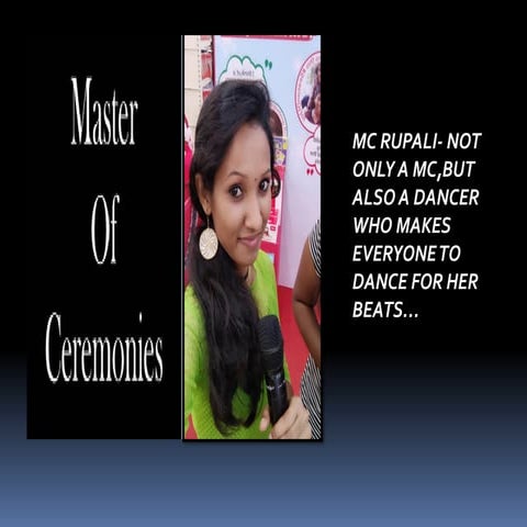 FEMALE EMCEE RUPALI