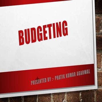 Budgeting