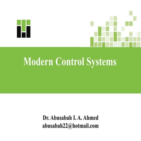 Lecture on Modern Control Systems - an Introduction