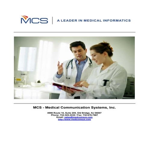 MCS EMR  & EHR And mMd. Net 2010