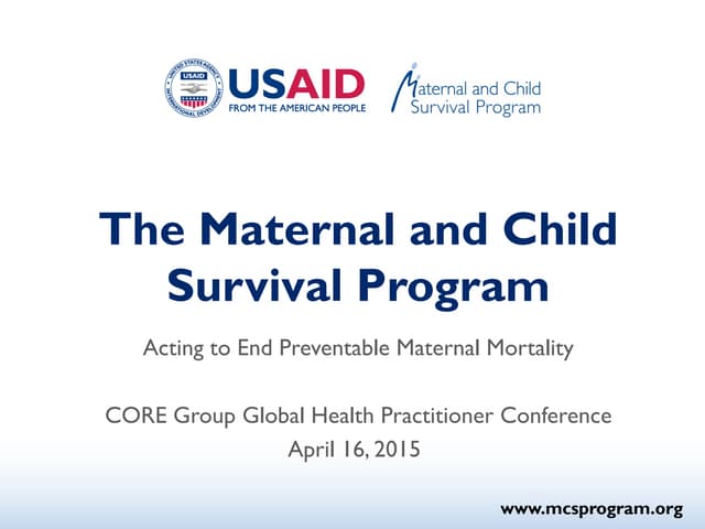 Prevention of Maternal Mortality_