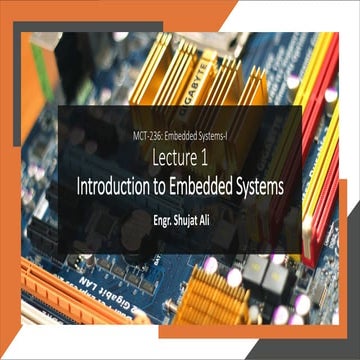 Chapter 4 Embedded System: Application and Domain Specific | PPTX
