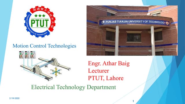 Lecture 1,2 of Motion Control Technologies.pptx