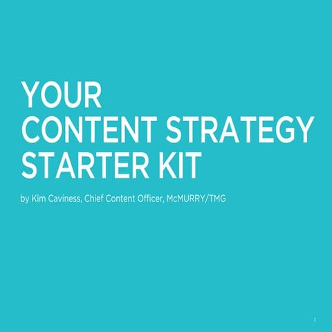 Content Strategy Starter Kit