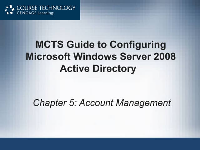 Mcts chapter 5