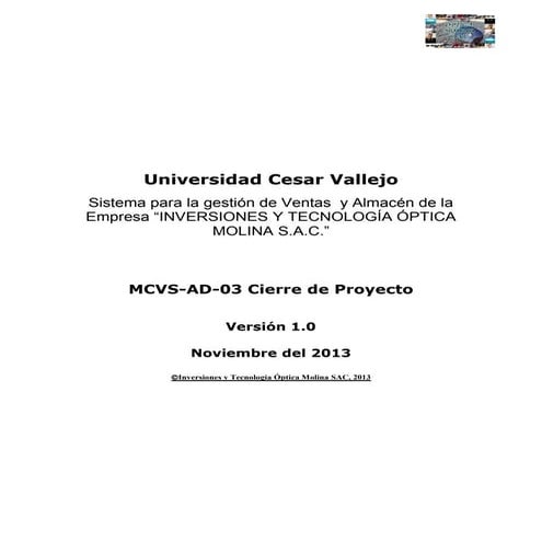 Mcvs ad-03 cierre del proyecto