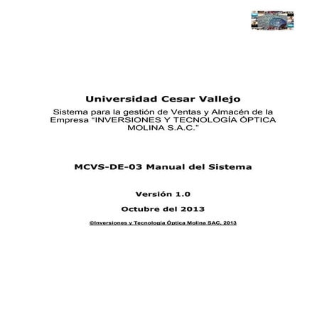 Mcvs de-03 manual del sistema