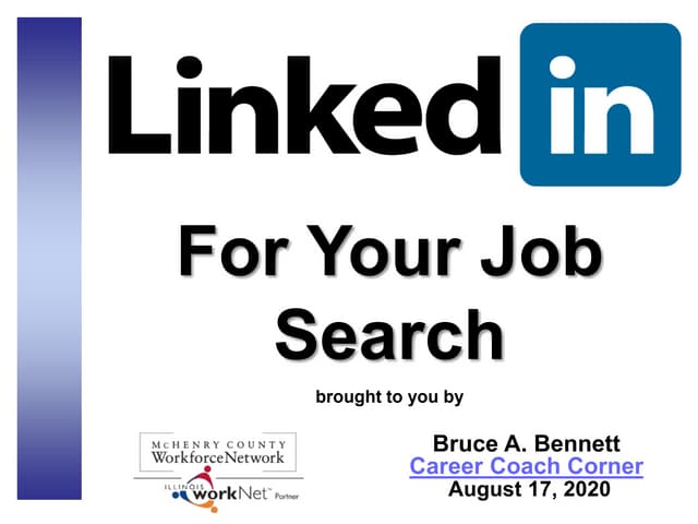 LinkedIn For Your Job Search