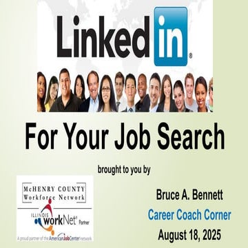 LinkedIn For Your Job Search August  2025