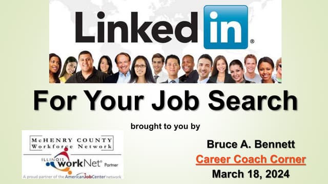 Linkedin For Your Job Search March 2024 Ppt Linkedin For Your Job Search March 2024 Ppt