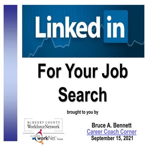 LinkedIn For Your Job Search