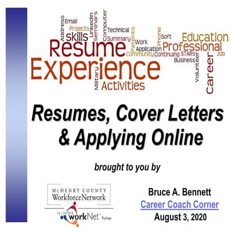 Resumes, Cover Letters & Applying Online