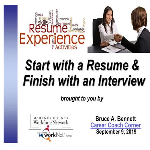 Start with a Resume and Finish with an Interview
