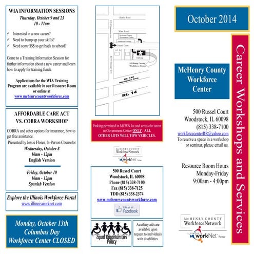 MCWN Seminar Brochure  - October 2014
