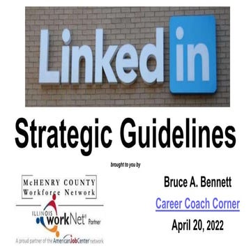 LinkedIn Strategic Guidelines
