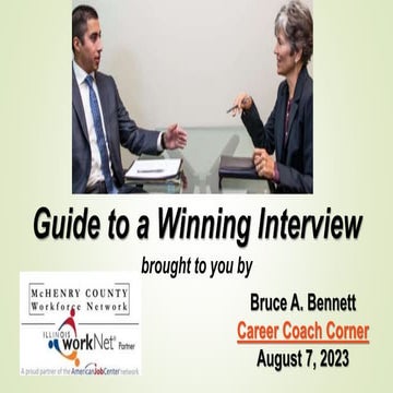 Guide to a Winning Interview