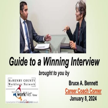 Guide to a Winning Interview January 2024