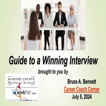 Guide for a Winning Interview -  July 8, 2024