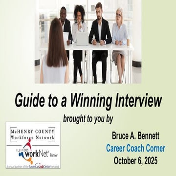 Guide to a Winning Interview October 2025