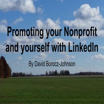 Linkedin Demo for Nonprofits and Professionals