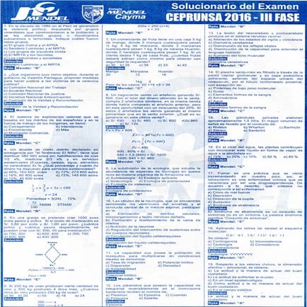 EXAMEN CEPRUNSA