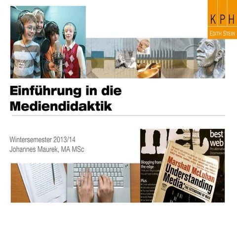 Einführung in die Mediendidaktik / Seminar WS 2015/16