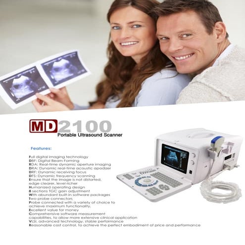 Md2100 B&W portable Ultrasound Scanner