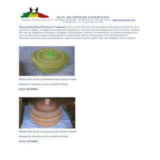 M d business company brochure