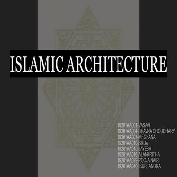 Islamic architecture