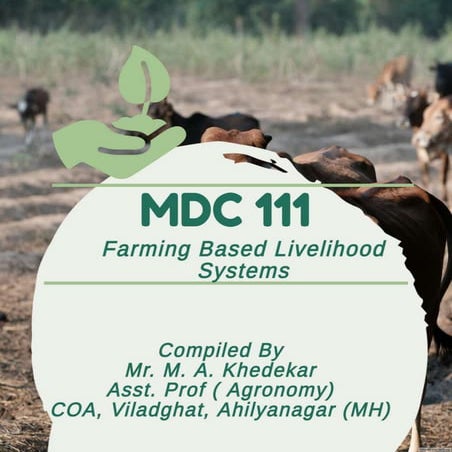MDC 111 Theory Farming-based Livelihood Systems