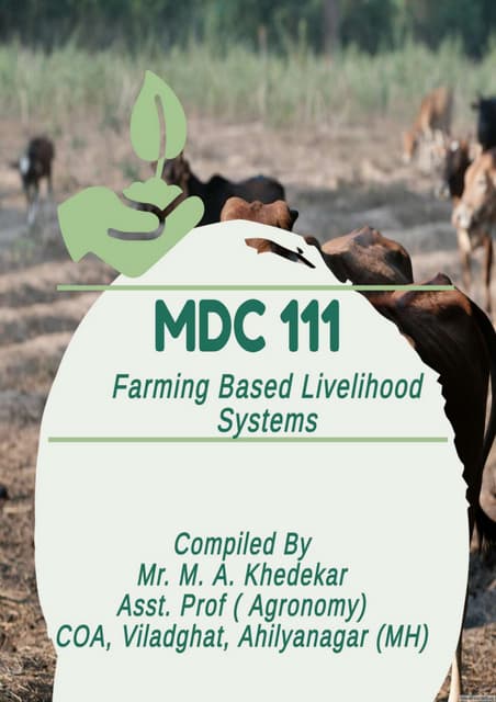 MDC 111 Theory Farming-based Livelihood Systems