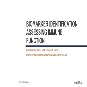 MDC Connects: Biomarker identification - Assessing Immune Function