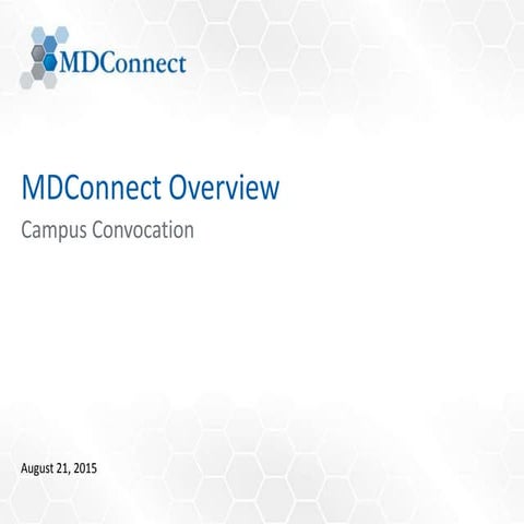 MDConnect Overview
