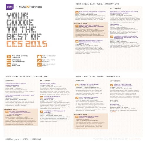 CES 2015 Guide from PSFK + MDC