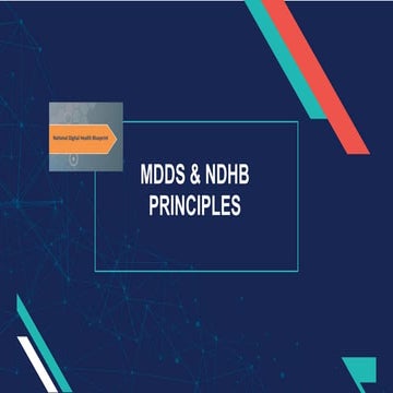 MDDS & NDHB Principles