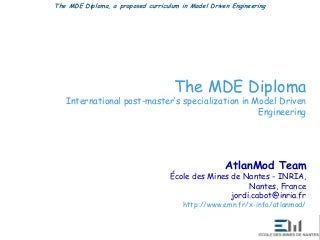 MDE Diploma