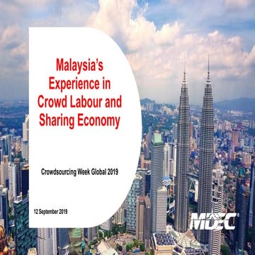 Malasya's Experience in Crowd Labour and Sharing Economy