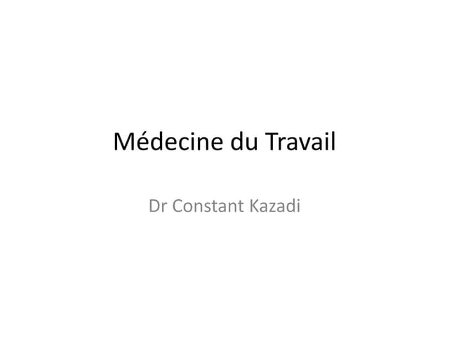 Médecine du Travail.pptx