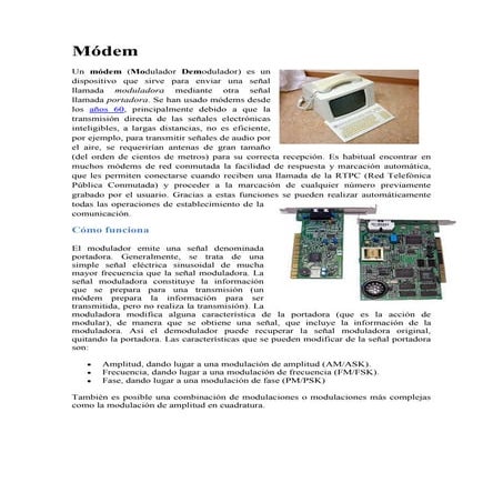 PresentacióN MóDem | PPT