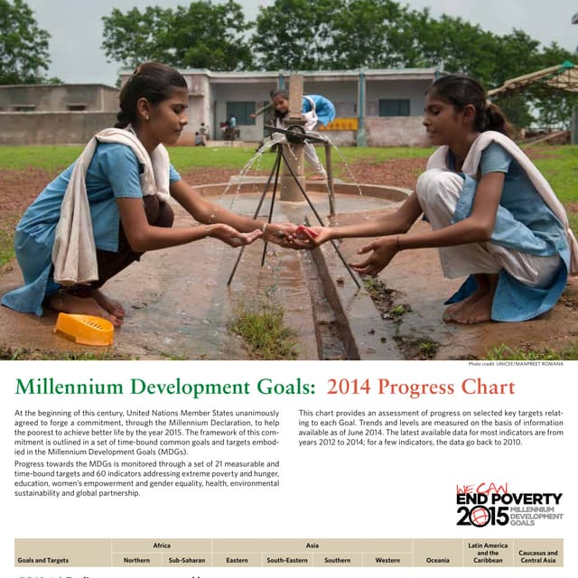 Mdg 2014 progress chart english