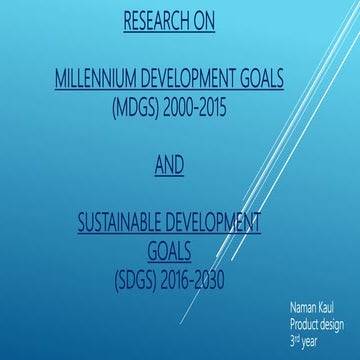Md gs and sdgs | PPTX